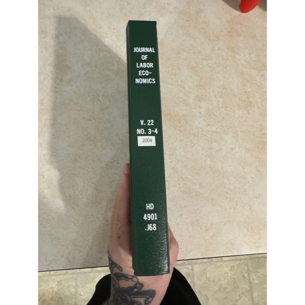 Journal of Labor Economics Vol 22 No 3-4 2004 University of‎ Chicago Press Book